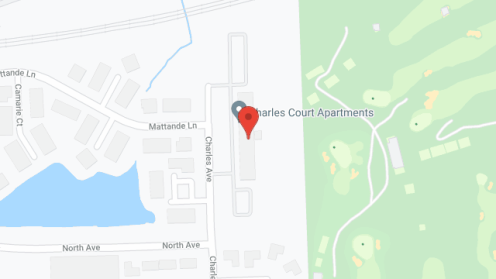 Map of the neighborhood around Charles Court