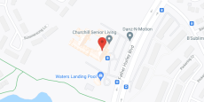 Churchill Senior Living in google map