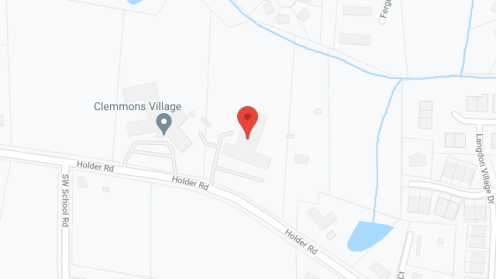 Map of the neighborhood around Clemmons Village I