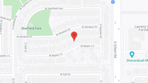 Map of the neighborhood around Sheltered Cedar