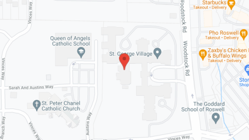 Map of the neighborhood around St George Village