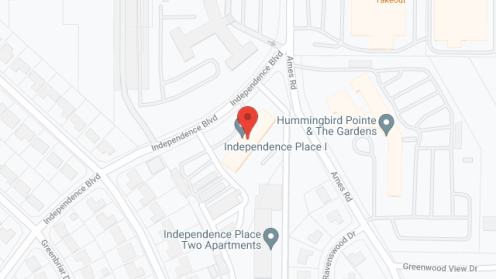 Map of the neighborhood around Independence Place I