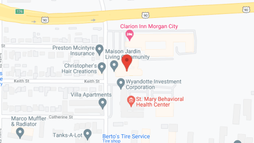 Map of the neighborhood around Maison Jardin SLC, LLC