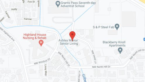 Map of the neighborhood around Ashley Manor - Heidi