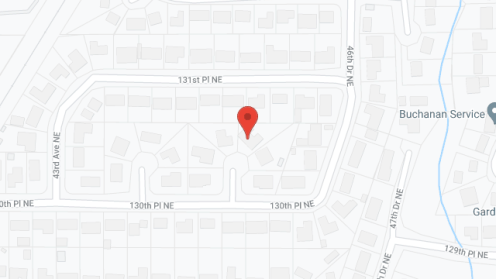 Map of the neighborhood around Wolf Ridge Home