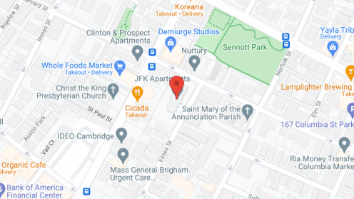 Map of the neighborhood around John F. Kennedy Apartments