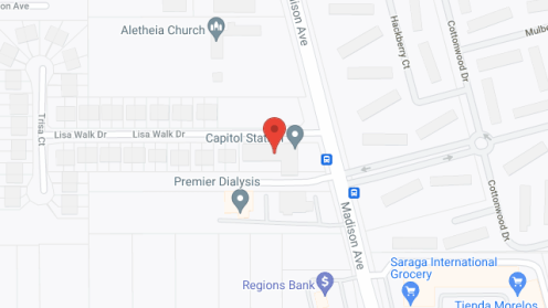 Map of the neighborhood around Capitol Station