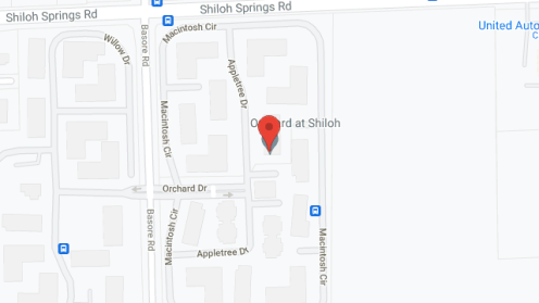 Map of the neighborhood around Orchard at Shiloh