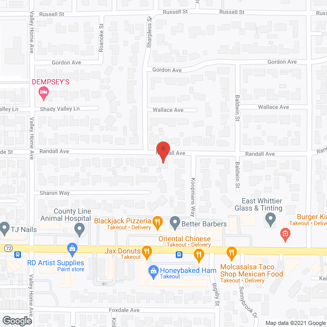 Tiffany's Board and Care in google map