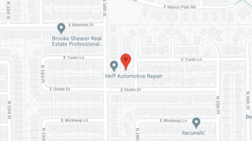 Map of the neighborhood around Marie's Board and Care