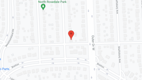 Map of the neighborhood around Huntington Manor