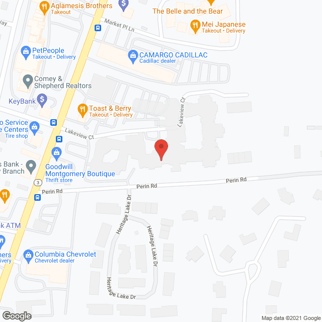 Twin Lakes in google map