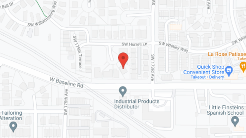 Map of the neighborhood around Above and Beyond Care
