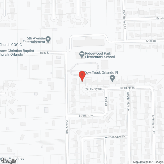 Shirley Adult Care Home in google map