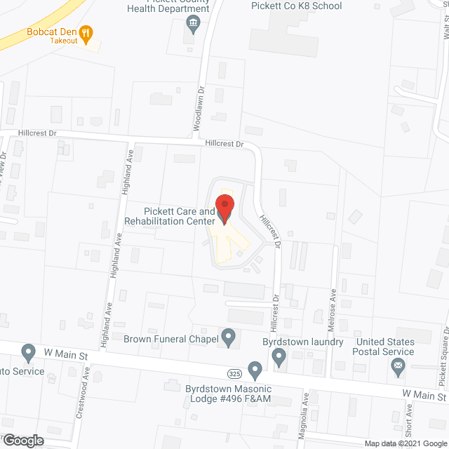 Pickett Care and Rehabilitation Center in google map