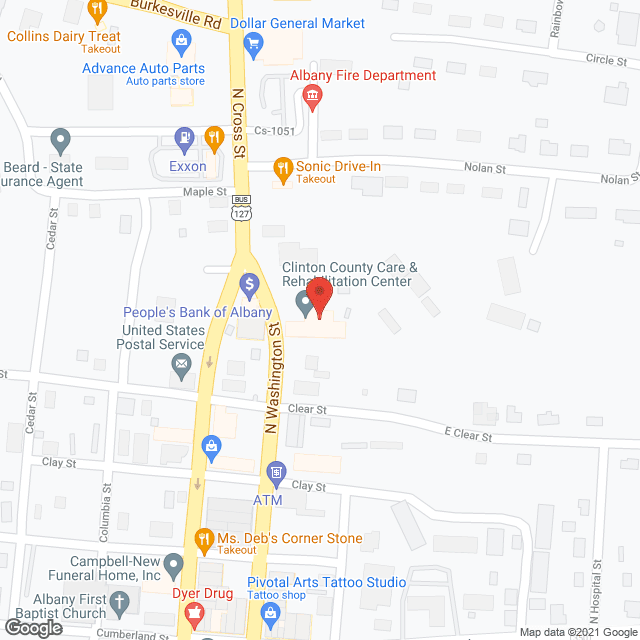 Clinton County Health Care Center in google map