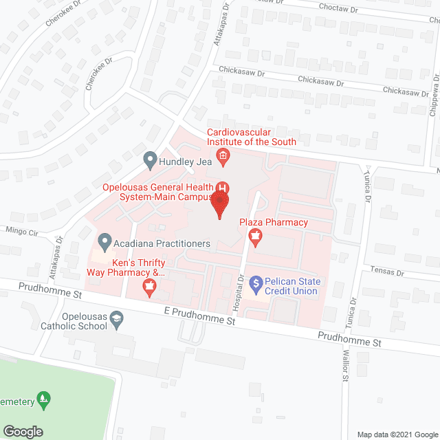 St Landry Extended Care Hosp in google map