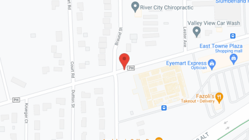 Map of the neighborhood around Stonefield Manor
