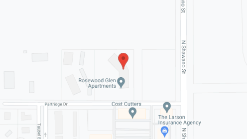 Map of the neighborhood around Rosewood Glen