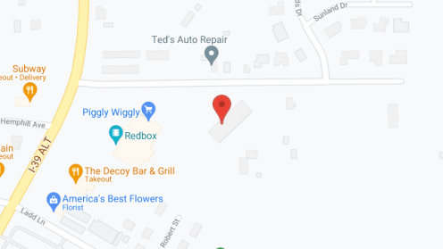 Map of the neighborhood around Edgewood Glen