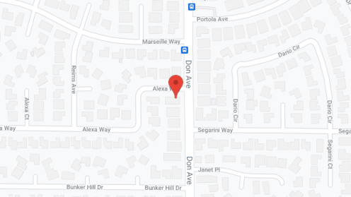 Map of the neighborhood around St. Michael's Villa
