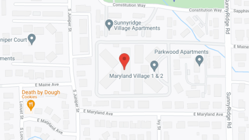 Map of the neighborhood around Maryland Village