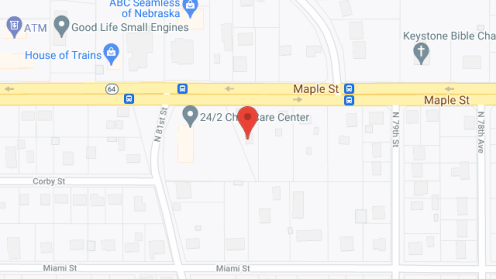 Map of the neighborhood around Betty's House, Inc.