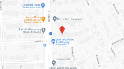Map of the neighborhood around Joyner Home AFC