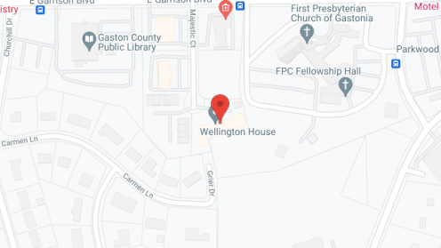 Map of the neighborhood around Wellington House