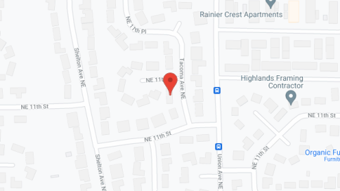 Map of the neighborhood around Veronica's Adult Family Home