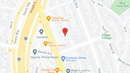 Map of the neighborhood around Grace Homes
