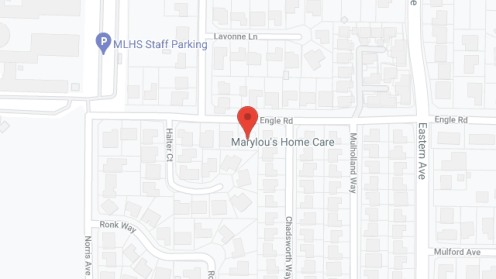 Map of the neighborhood around MaryLou's Home Care