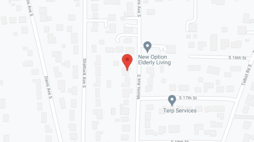 Map of the neighborhood around Evergreen Gardens AFH
