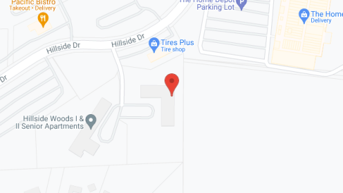 Map of the neighborhood around Hillside Woods I