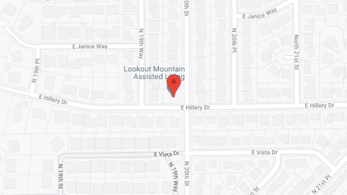 Map of the neighborhood around Lookout Mountain ALH III