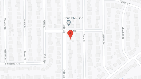 Map of the neighborhood around Mary's Assisted Living Home