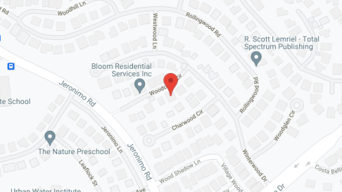 Map of the neighborhood around Woodcrest Manor