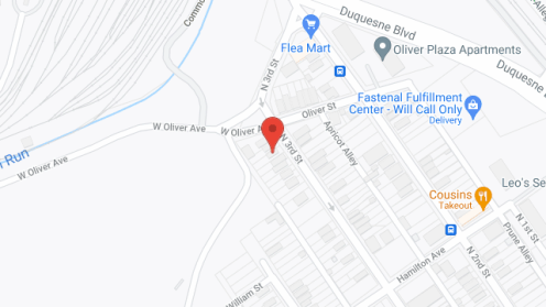 Map of the neighborhood around Harris Home with a Heart