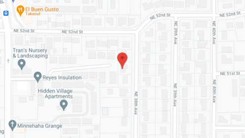 Map of the neighborhood around Mom's Home