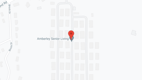 Map of the neighborhood around Amberley Senior Community