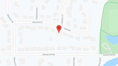 Map of the neighborhood around English Rose Suites - Kemrich Knolls Home