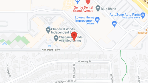 Map of the neighborhood around Chaparral Winds Memory Care