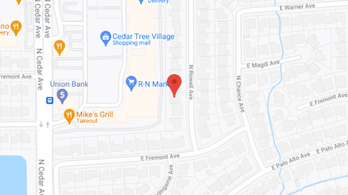 Map of the neighborhood around Fresno Guest Home IV