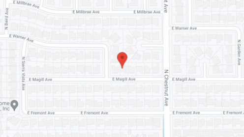 Map of the neighborhood around Fresno Guest Home III