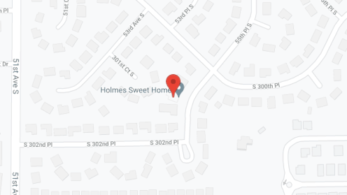 Map of the neighborhood around Holmes Sweet Home, LPN