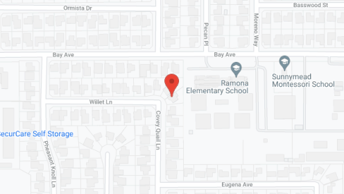 Map of the neighborhood around Covey Quail House