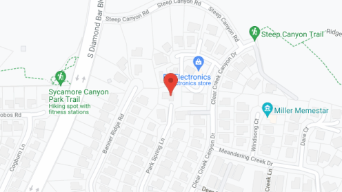 Map of the neighborhood around Mountain View Guest Home II