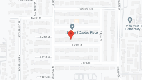 Map of the neighborhood around Bubbe and Zayde's Place II
