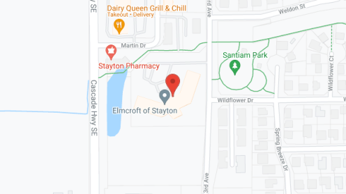 Map of the neighborhood around Brookdale Stayton