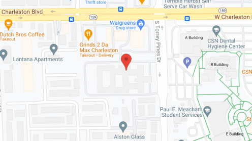 Map of the neighborhood around Convenant Care Vegas